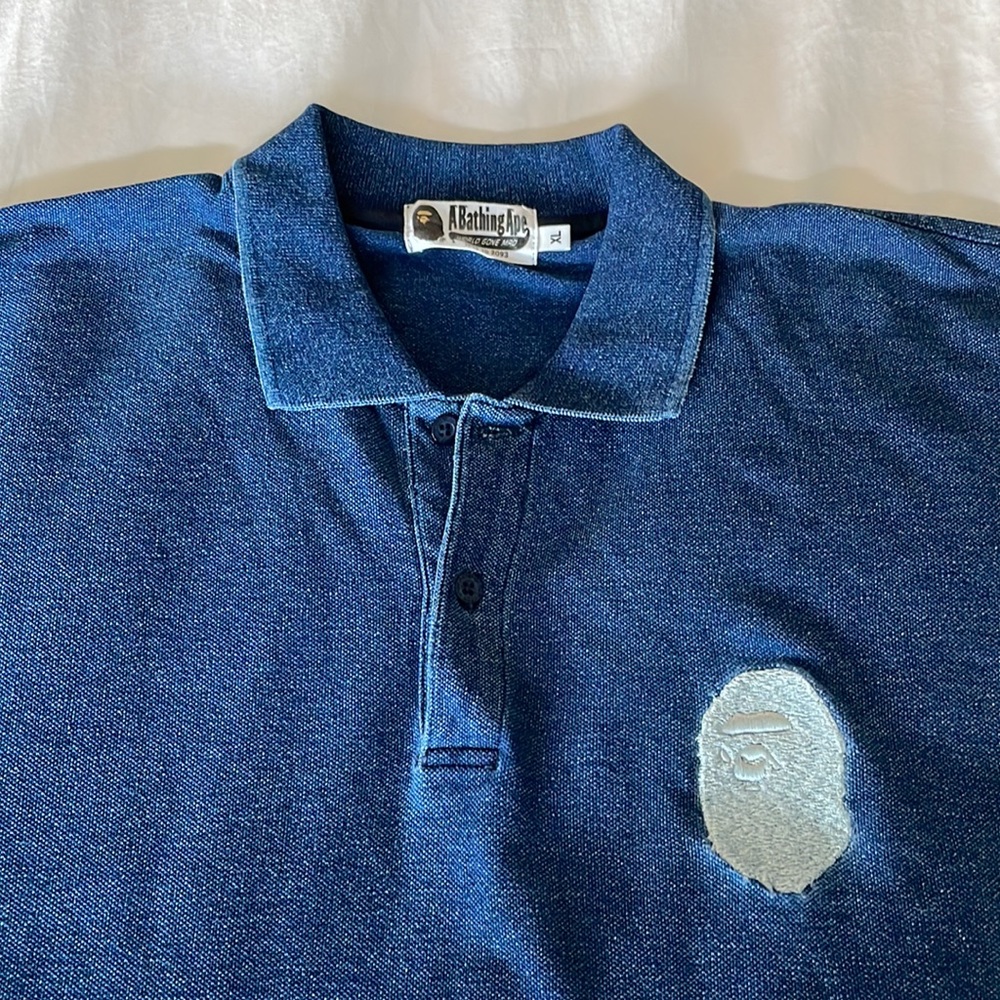 Mens Bathing Ape polo - Picture 2 of 3